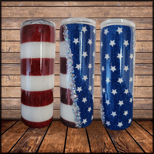 American Flag Glitter